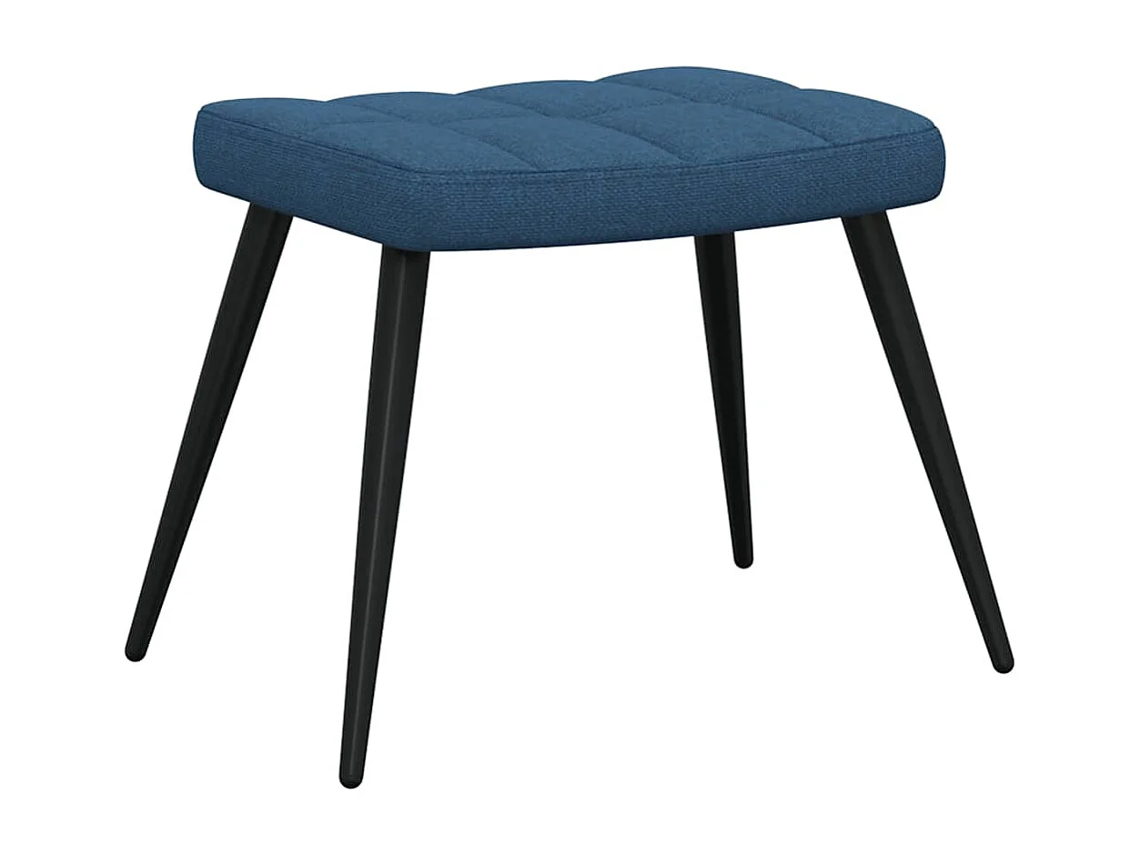 Sillón de relax | Silla de relax con reposapiés tela azul SHL2083