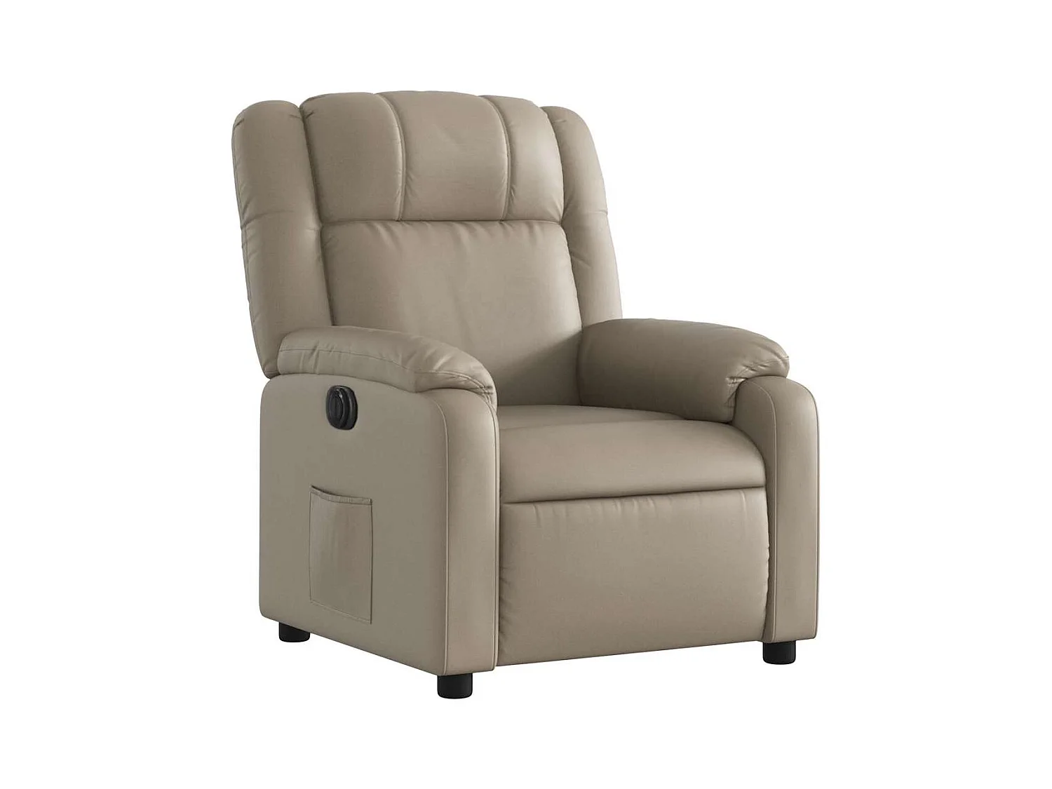 Sillón de relax | Sillón reclinable eléctrico de cuero sintético color capuchino SHL9422