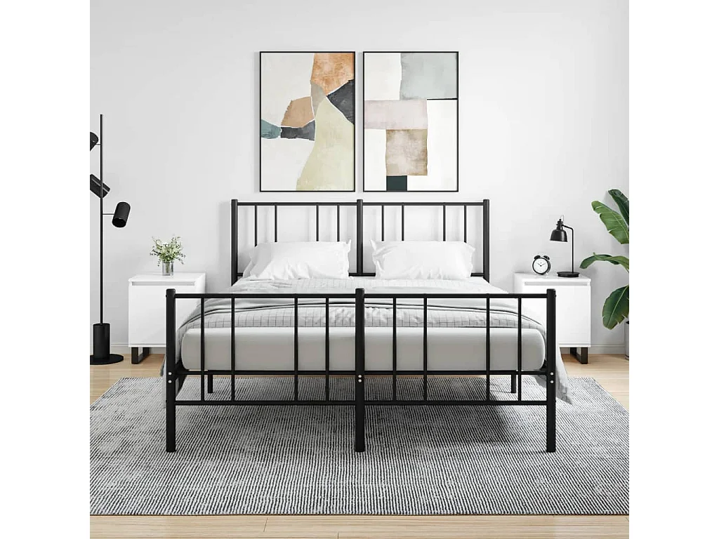 Nachttisch 2er Set-Beistelltisch-Nachttischkommode Hochglanz-Weiß 40x30x50 cm Holzwerkstoff SHL23762