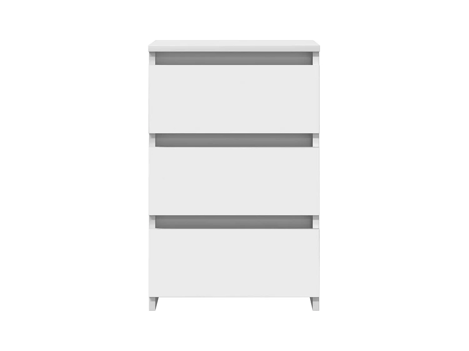 Mesitas de noche | Mesilla de noche 2 uds madera contrachapada blanco 40x35x62,5cm