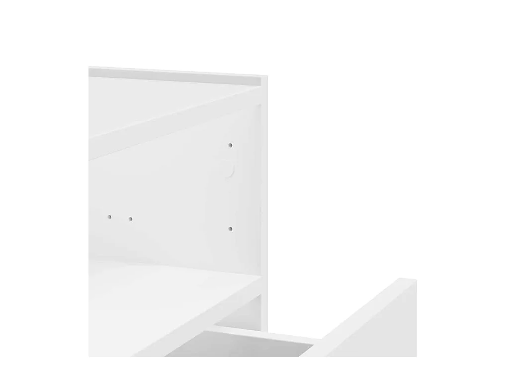 Mesitas de noche | Mesilla de noche de pared 2 unidades blanca 45x30x35 cm