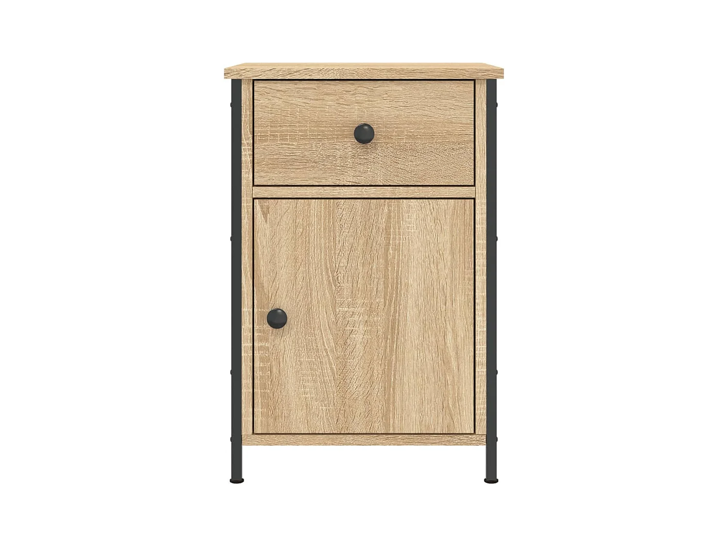 Mesita de noche | Mesilla de noche madera contrachapada roble sonoma 40x42x60 cm