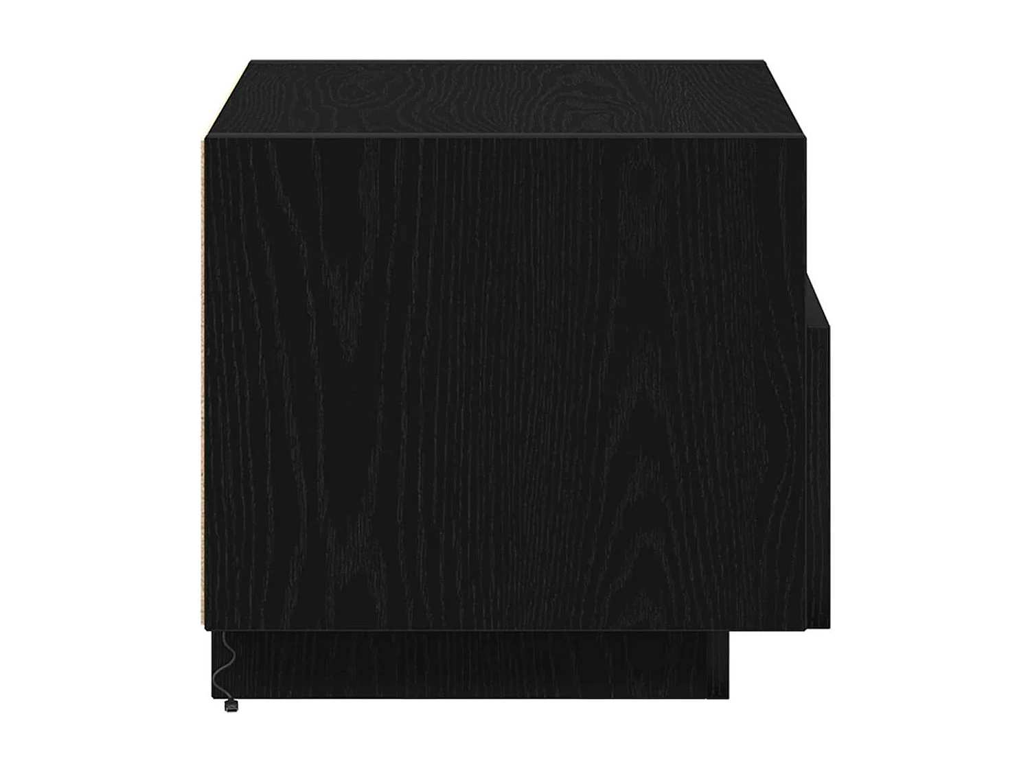Mesita de Noche | Armario de Noche | Mesa auxiliar Roble negro 40x39x37 cm Madera contrachapada