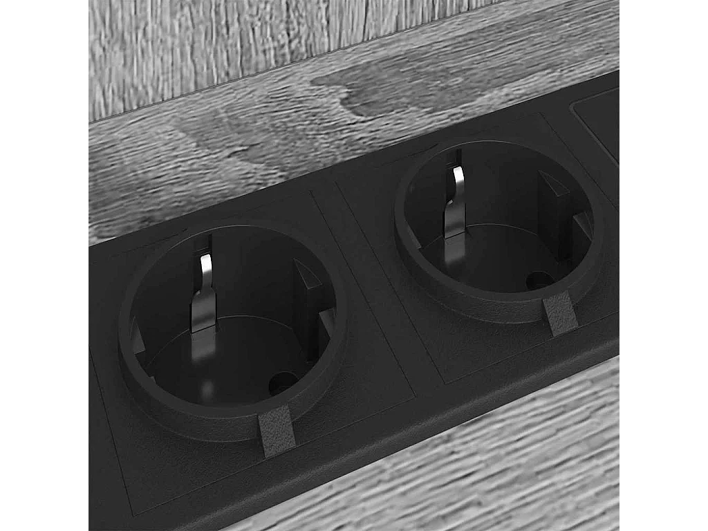 Mesa de Noche | Mesa auxiliar | Mesita de noche con estante 2 uds. Gris sonoma 40x40x61 cm