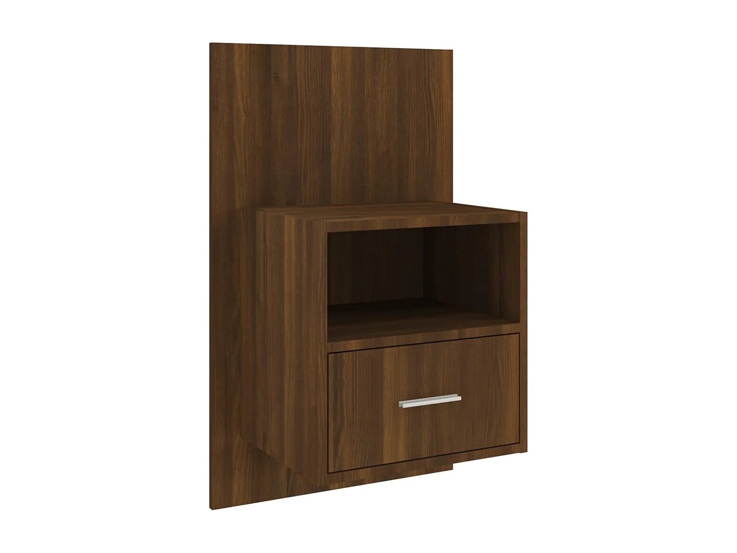 Nachttisch hängend | Wand-Nachttisch Braun Eichen-Optik SHL86430