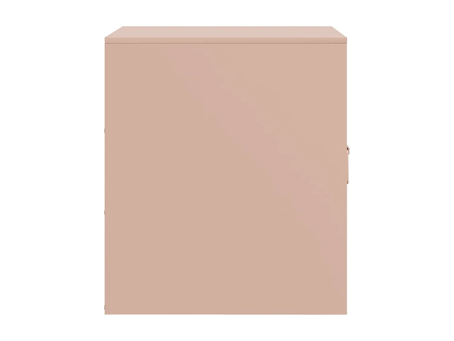 Nachttisch 2er Set-Beistelltisch-Nachttischkommode Rosa 34,5x39x44 cm Stahl SHL38581