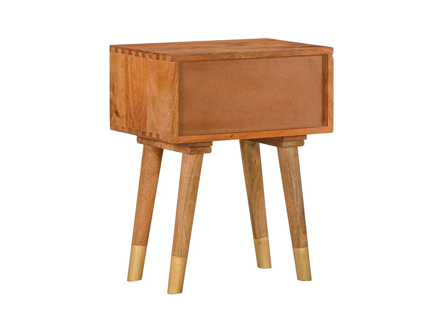 Mesita de noche | Mesilla de noche de madera maciza de mango 43x30x58 cm