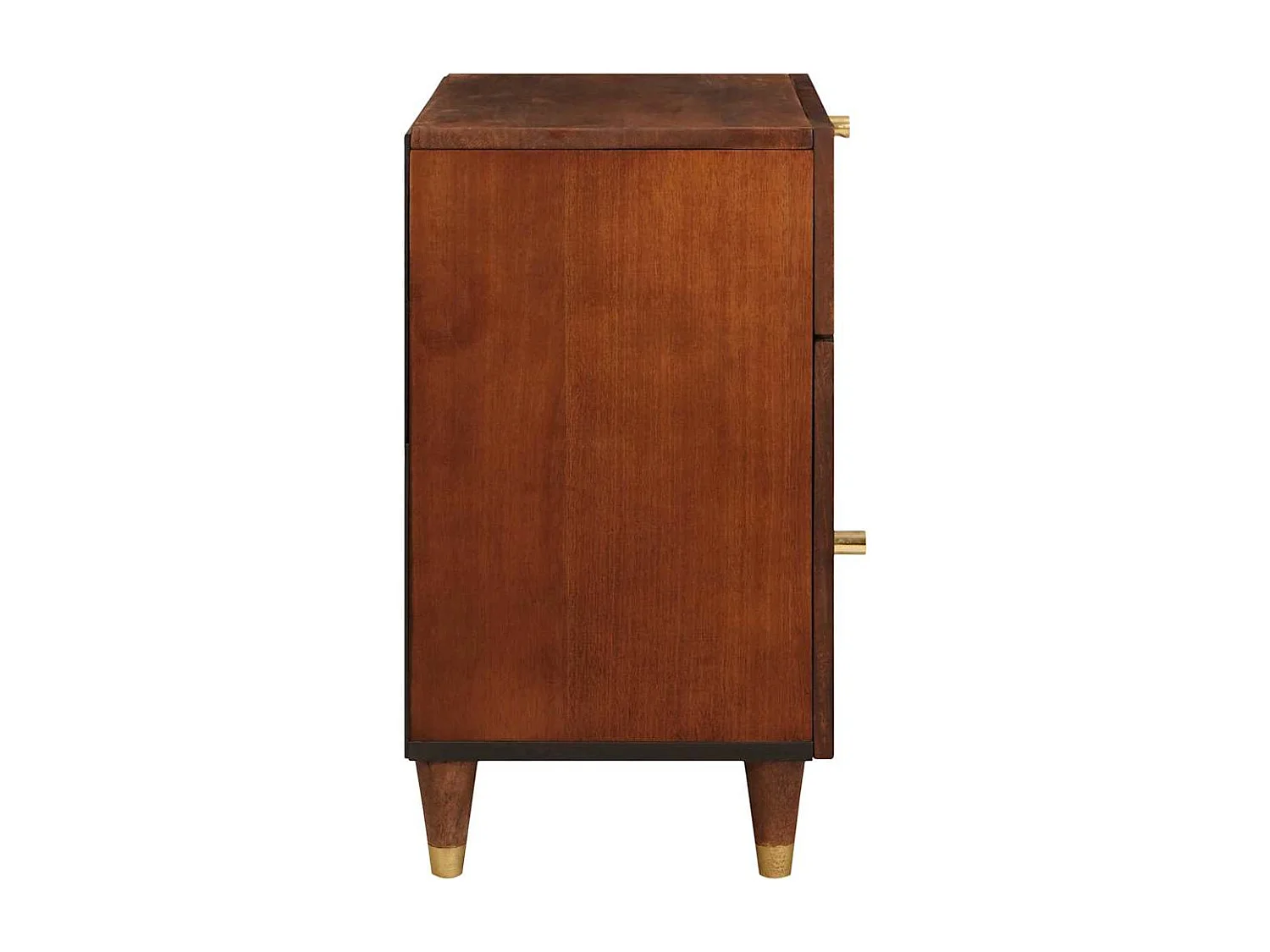 Nachttisch-Beistelltisch Braun 50 x 33 x 60 cm Massivholz Mango SHL23757