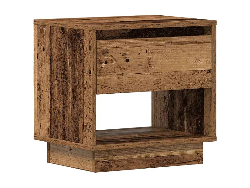 Mesita de noche | Mesilla de noche con cajón Madera vieja 45x34x44 cm