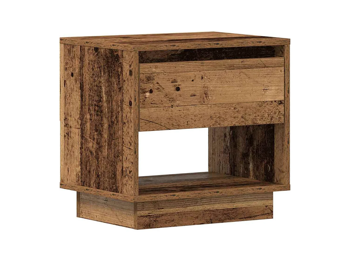 Mesita de noche | Mesilla de noche con cajón Madera vieja 45x34x44 cm