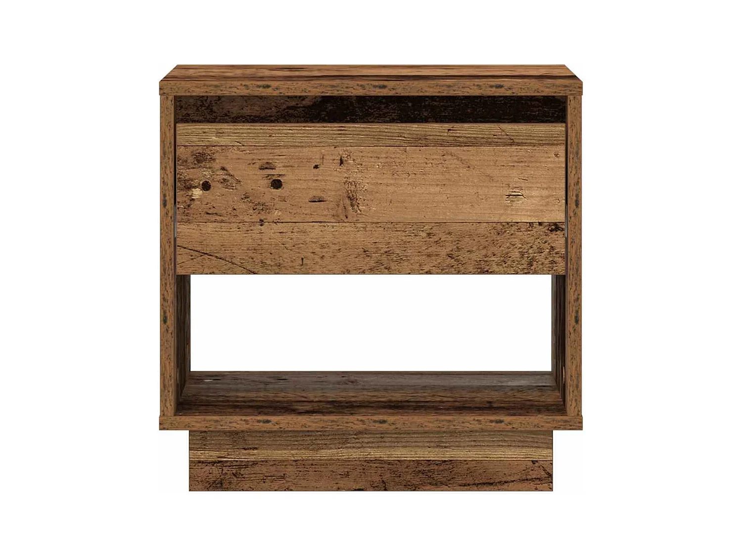 Mesita de noche | Mesilla de noche con cajón Madera vieja 45x34x44 cm