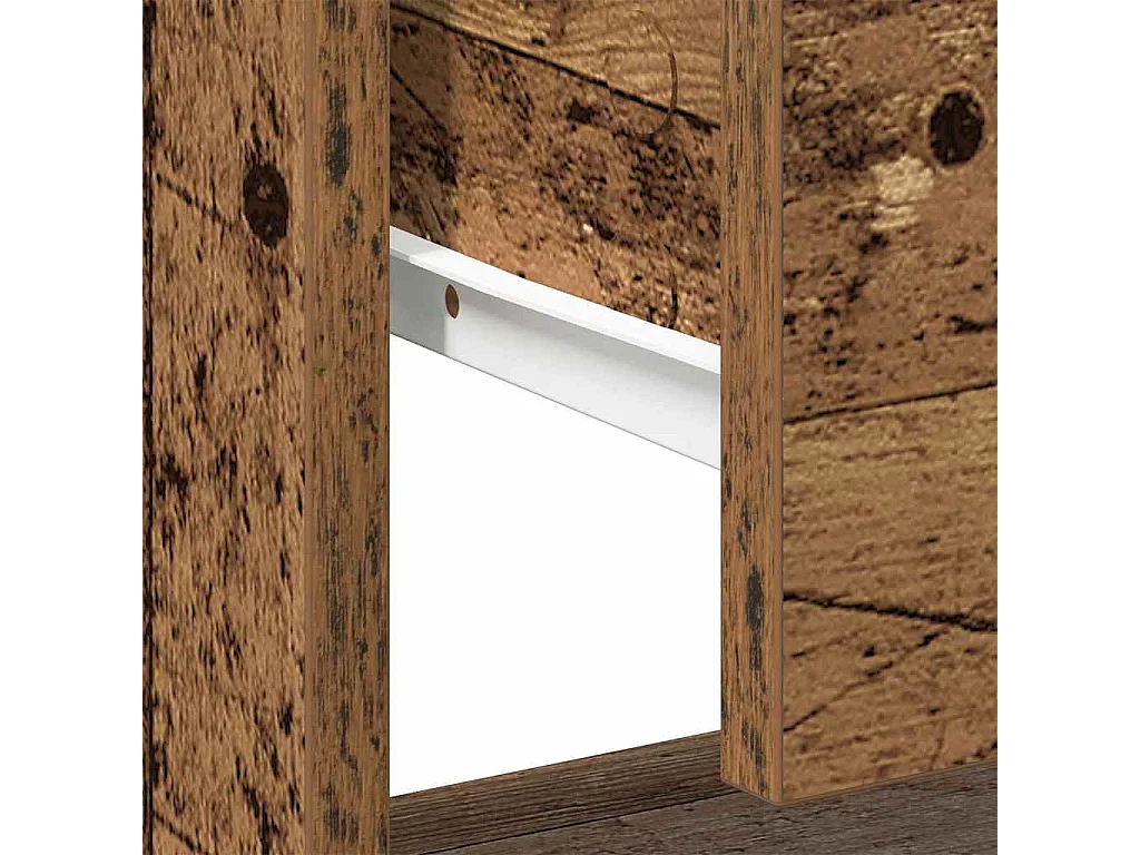 Mesita de noche | Mesilla de noche con cajón Madera vieja 45x34x44 cm