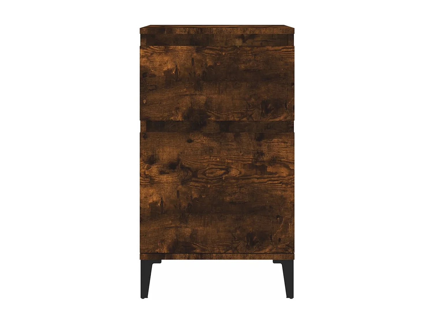 Nachttisch 2er Set-Beistelltisch-Nachttischkommode Räuchereiche 40x35x70 cm SHL13457