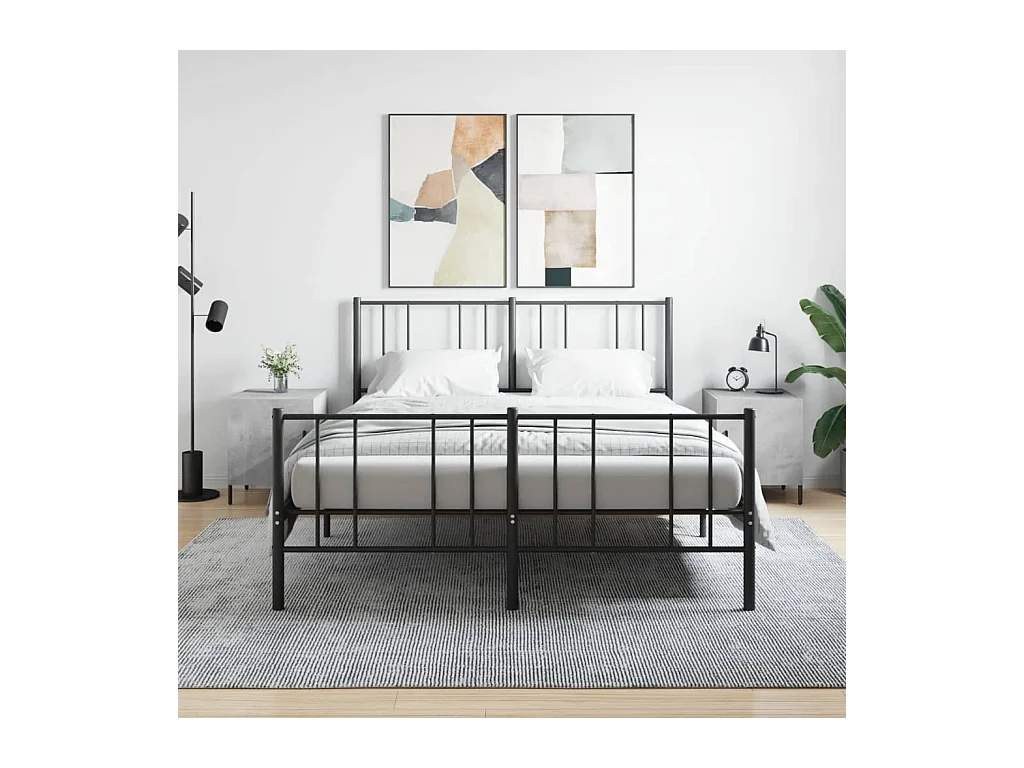 Mesa de Cabeceira Moderna 2 peças 40x40x50 cm derivados madeira cinza cimento