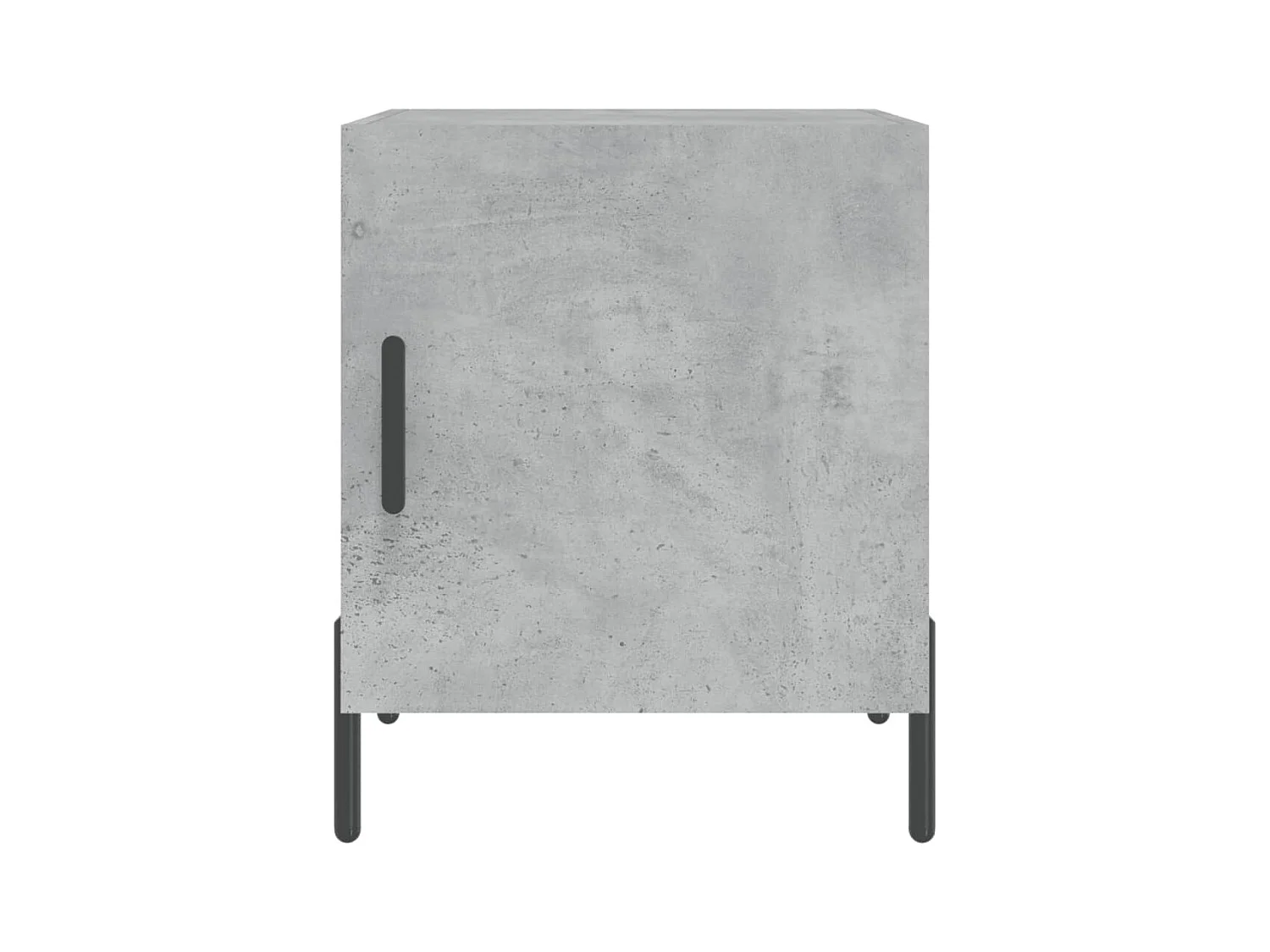 Mesa de Cabeceira Moderna 2 peças 40x40x50 cm derivados madeira cinza cimento