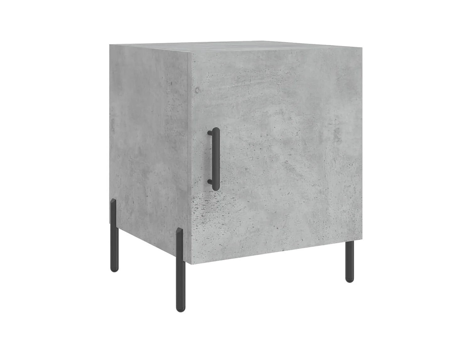 Mesitas de noche | Mesilla de noche 2 uds madera ingeniería gris hormigón 40x40x50 cm