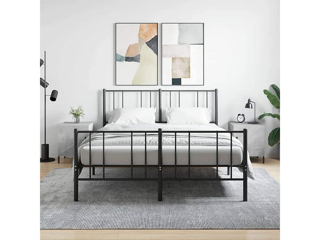 Lot de 2 Tables de chevet Étroite avec Étagère de rangement gris béton 40x40x50 cm bois d’ingénierie