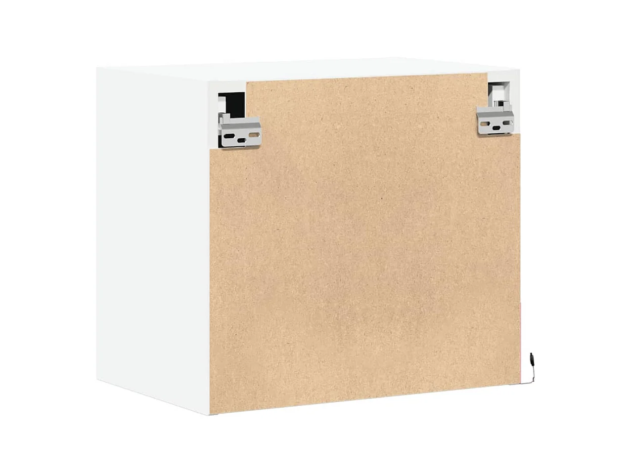 Mesitas de noche | Mesilla de noche de pared con luces LED 2 unidades blanco