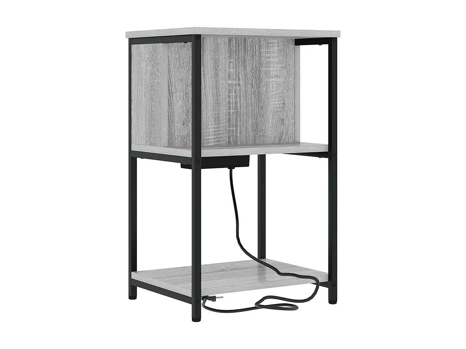 Nachttisch-Beistelltisch Graues Sonoma 38 x 31 x 61 cm Holzwerkstoff SHL60955