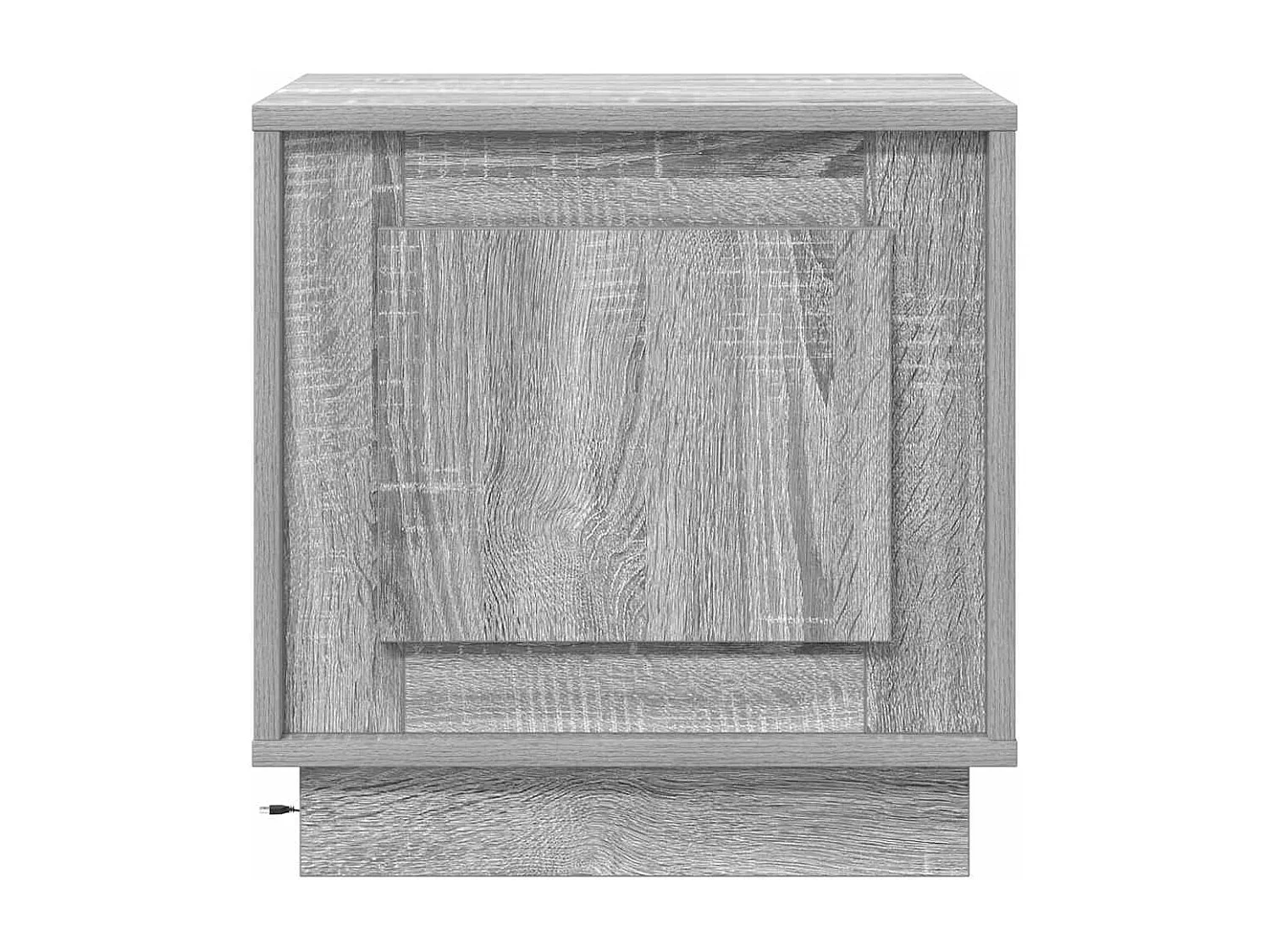 Mesita de Noche | Armario de Noche | Mesilla de noche Gris 44x34.5x45 cm Madera contrachapada