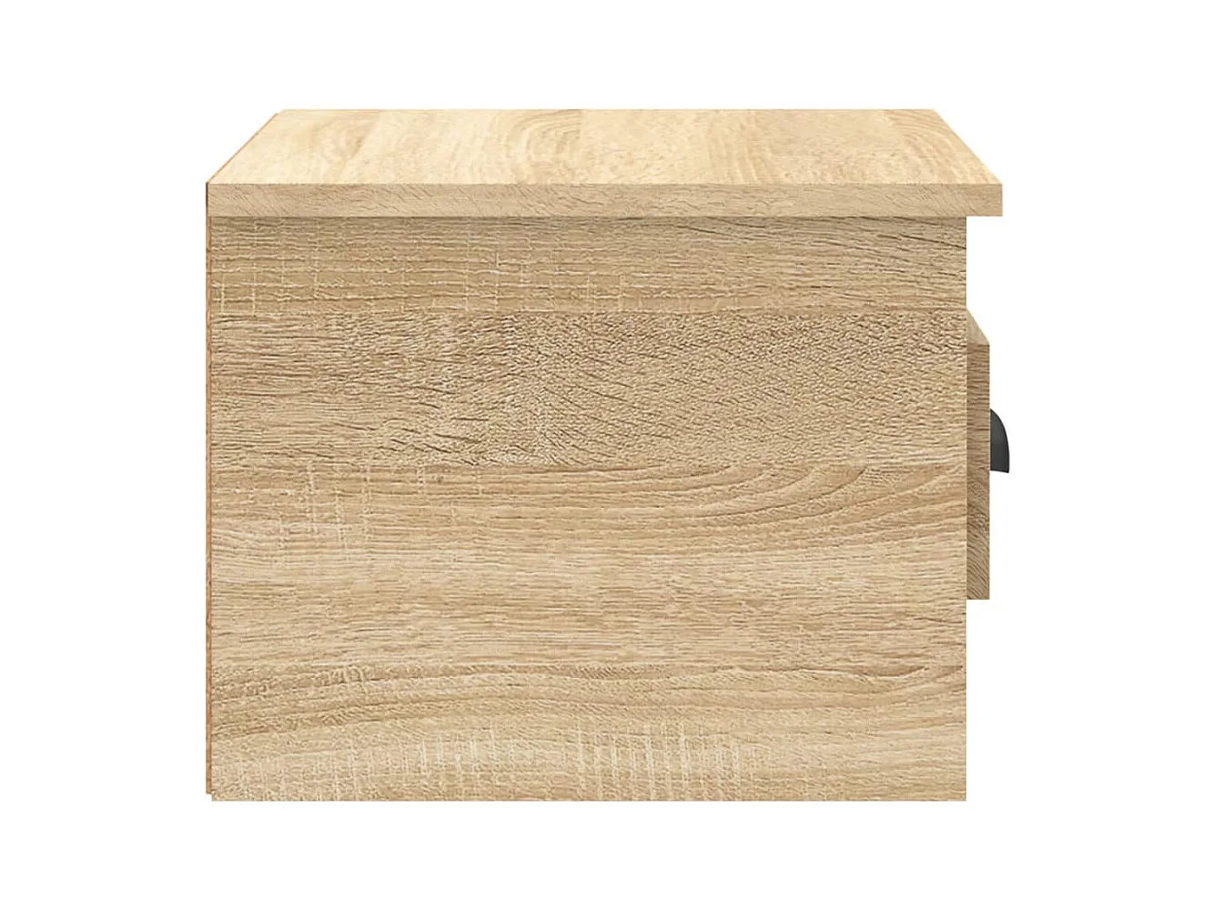 Mesita de noche | Mesilla de noche de pared 2 uds color roble Sonoma 41,5x36x28 cm