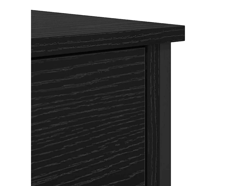 Mesita de Noche | Armario de Noche | Mesilla de noche con cajón Roble negro 40x42x60 cm