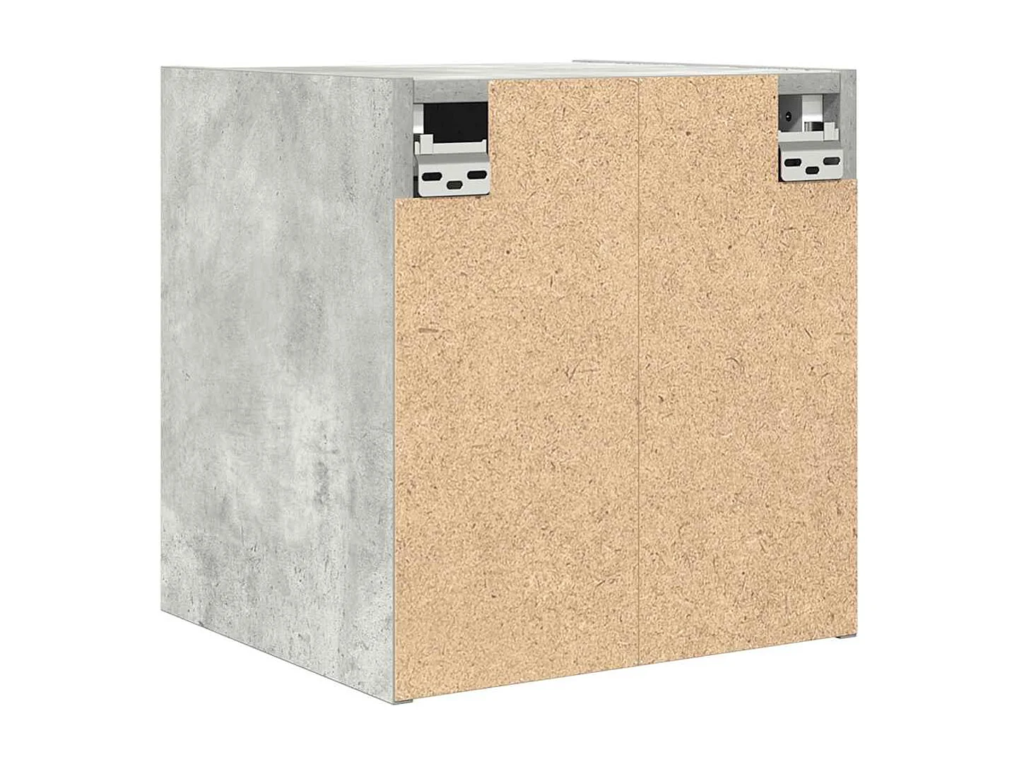 Mesillas de noche | Mesita de noche de pared 2 uds gris hormigón 38x34x40 cm