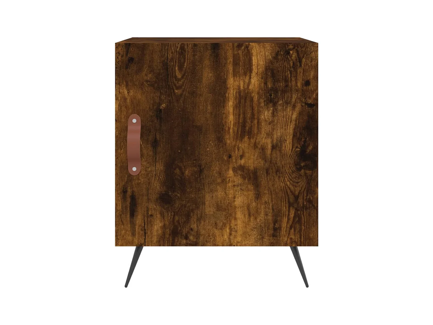 Mesa de Cabeceira Moderna 2 peças 40x40x50cm derivado madeira carvalho fumado