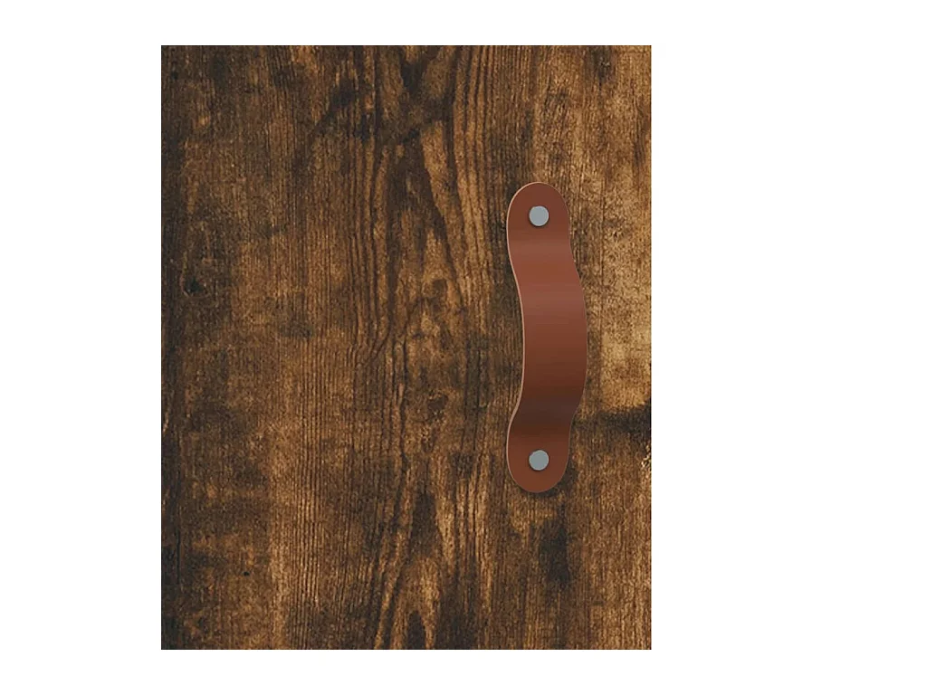 Mesitas de noche | Mesilla de noche 2 uds madera ingeniería roble ahumado 40x40x50 cm