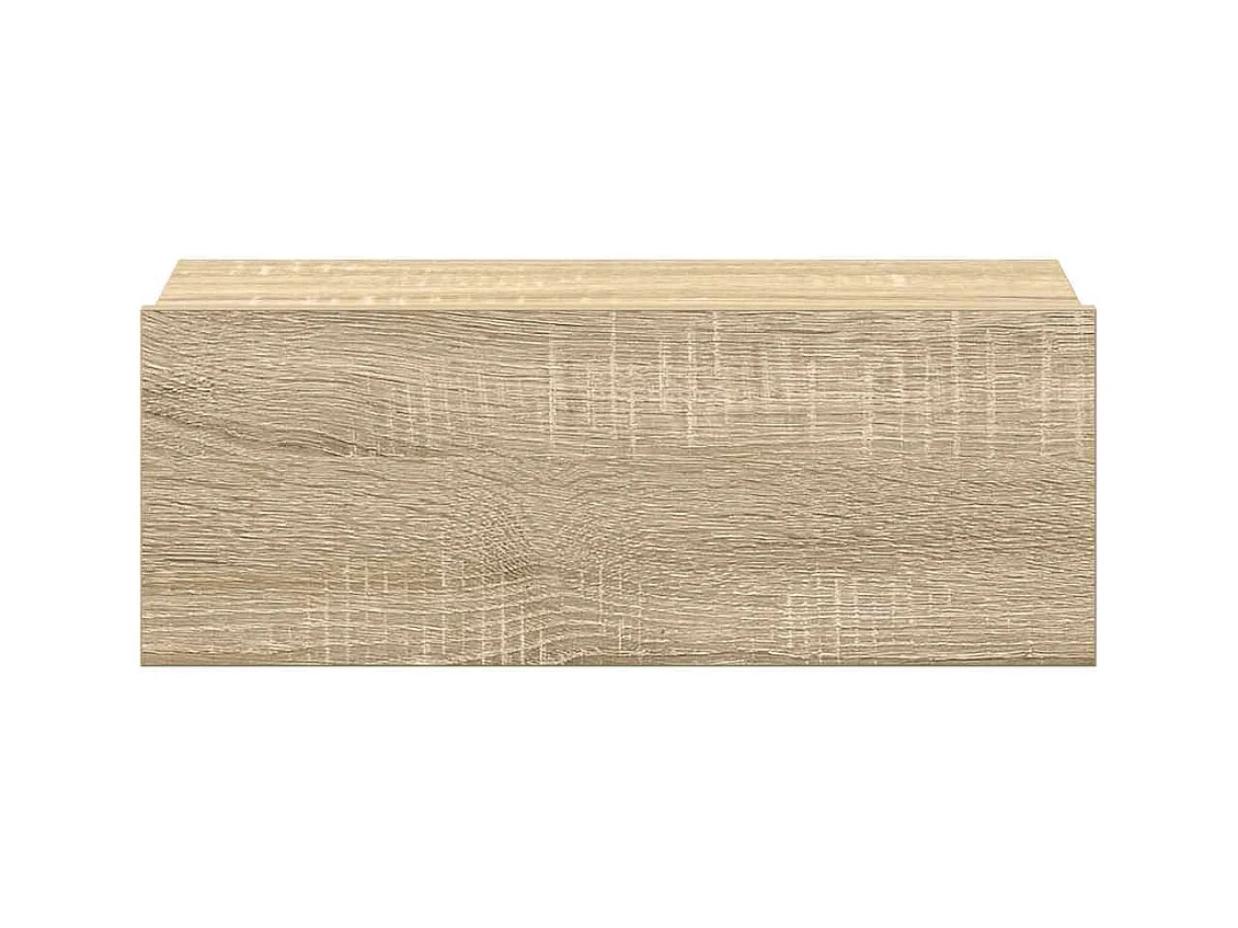 Mesitas de noche | Mesilla de noche flotantes 2 uds contrachapada roble 40x30x15cm