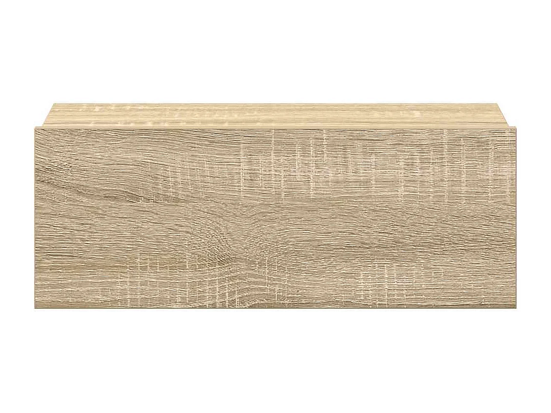 Nachttisch hängend 2er Set | Wand-Nachttische Sonoma-Eiche 40x30x15 cm SHL58570