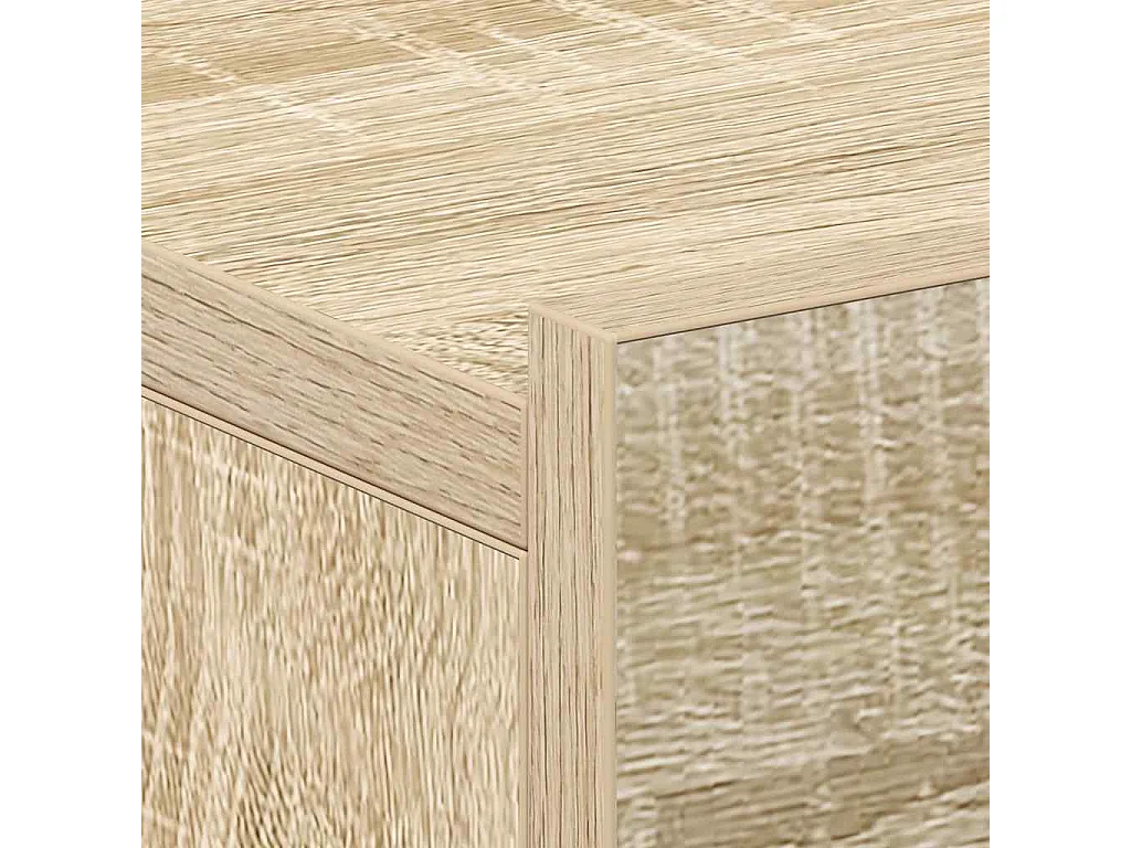 Nachttisch hängend 2er Set | Wand-Nachttische Sonoma-Eiche 40x30x15 cm SHL58570