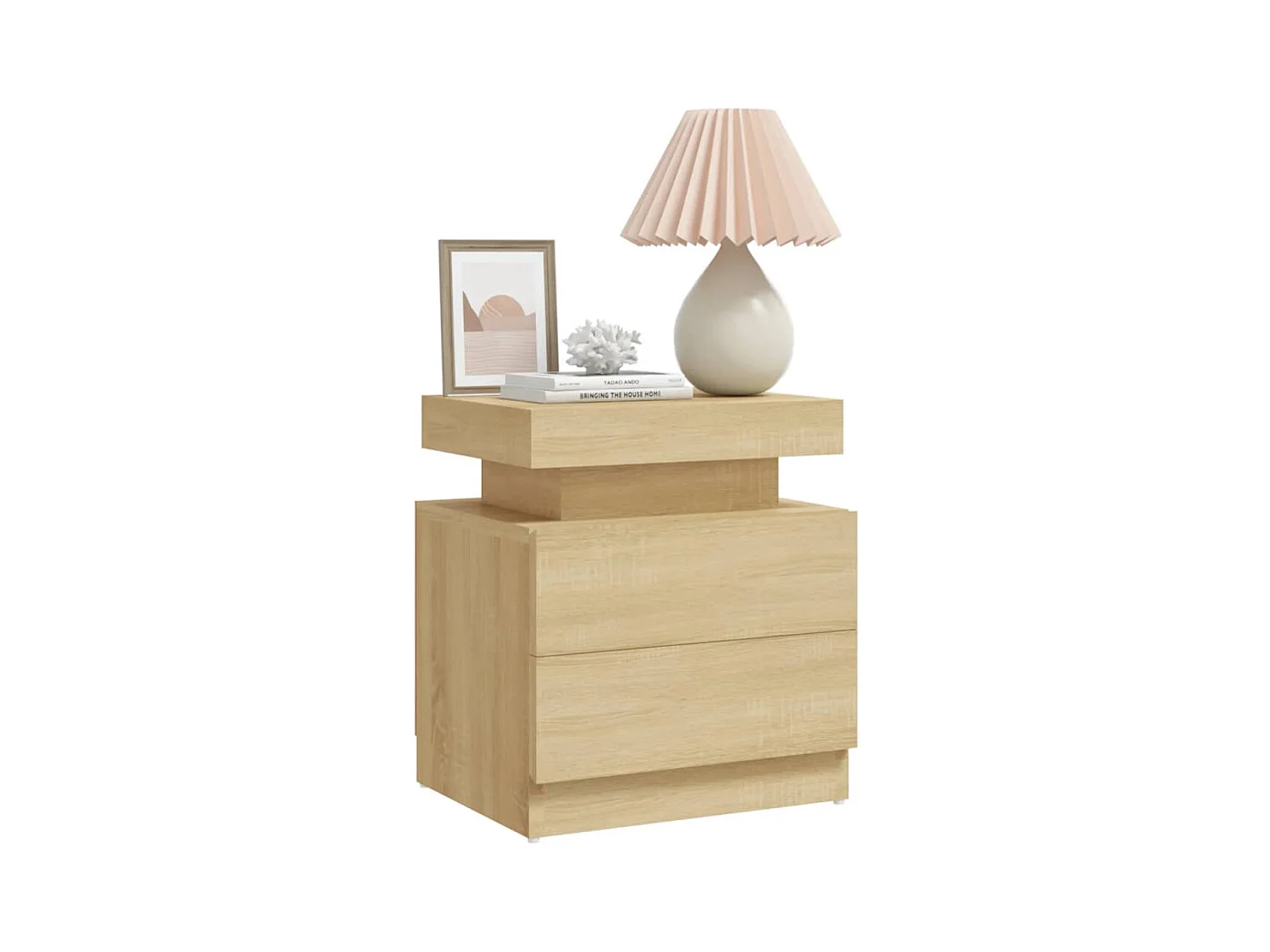 Table de chevet-Table d'appoint Chêne sonoma 45x35x52 cm Bois d'ingénierie