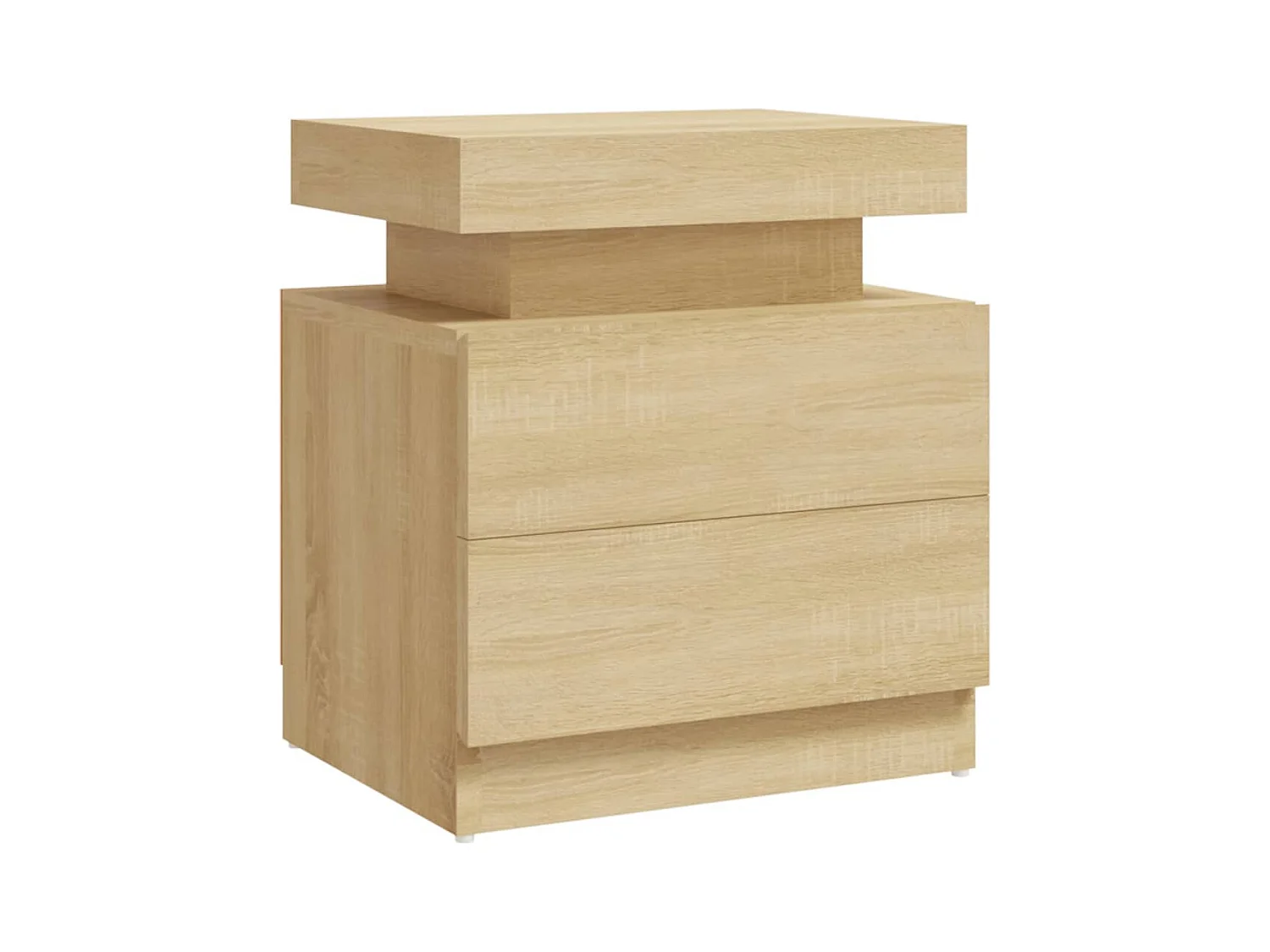 Mesita de noche | Mesilla de noche madera de ingeniería roble Sonoma 45x35x52 cm