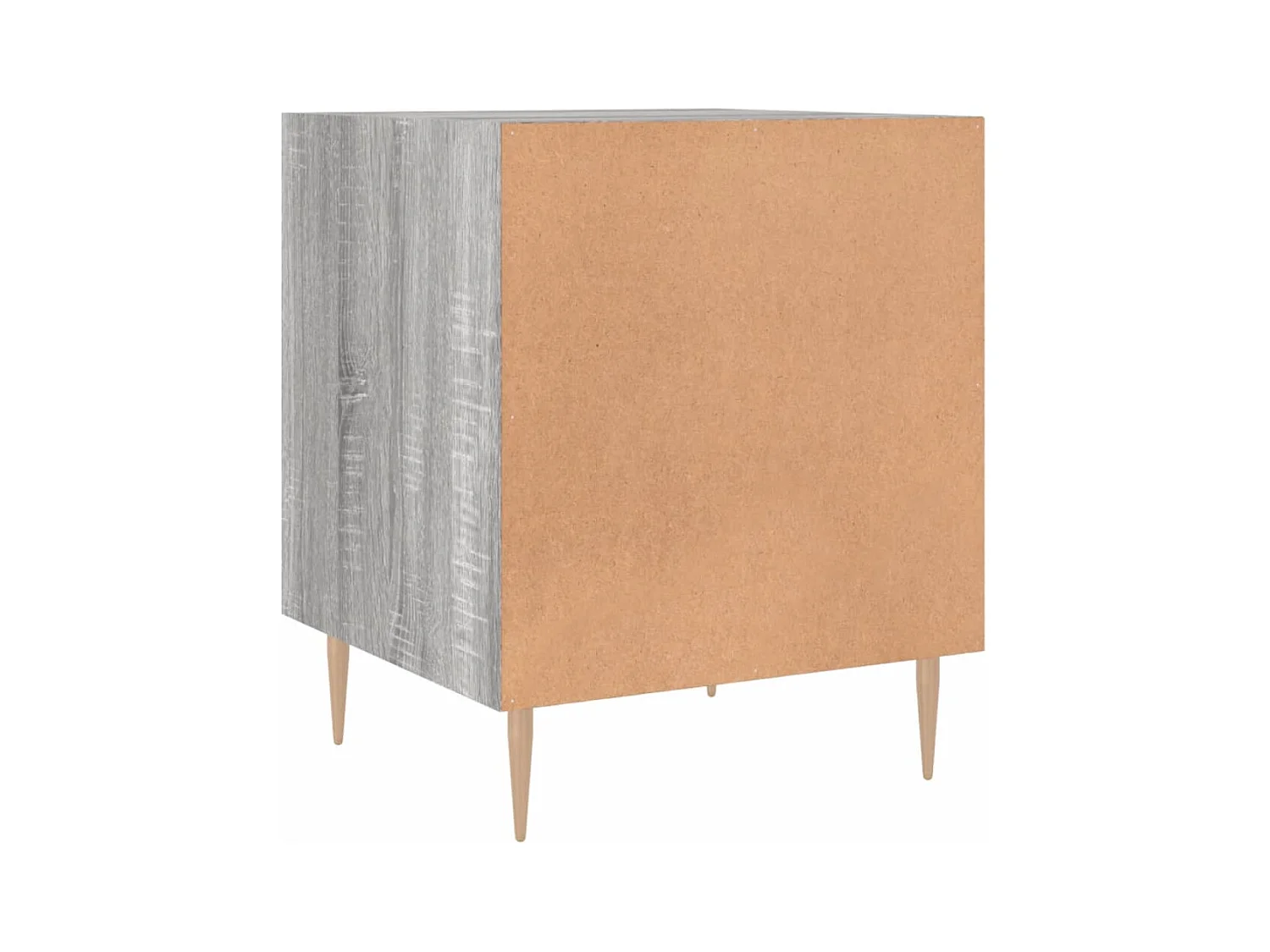 Mesitas de noche | Mesilla de noche 2 uds madera ingeniería gris Sonoma 40x40x50 cm