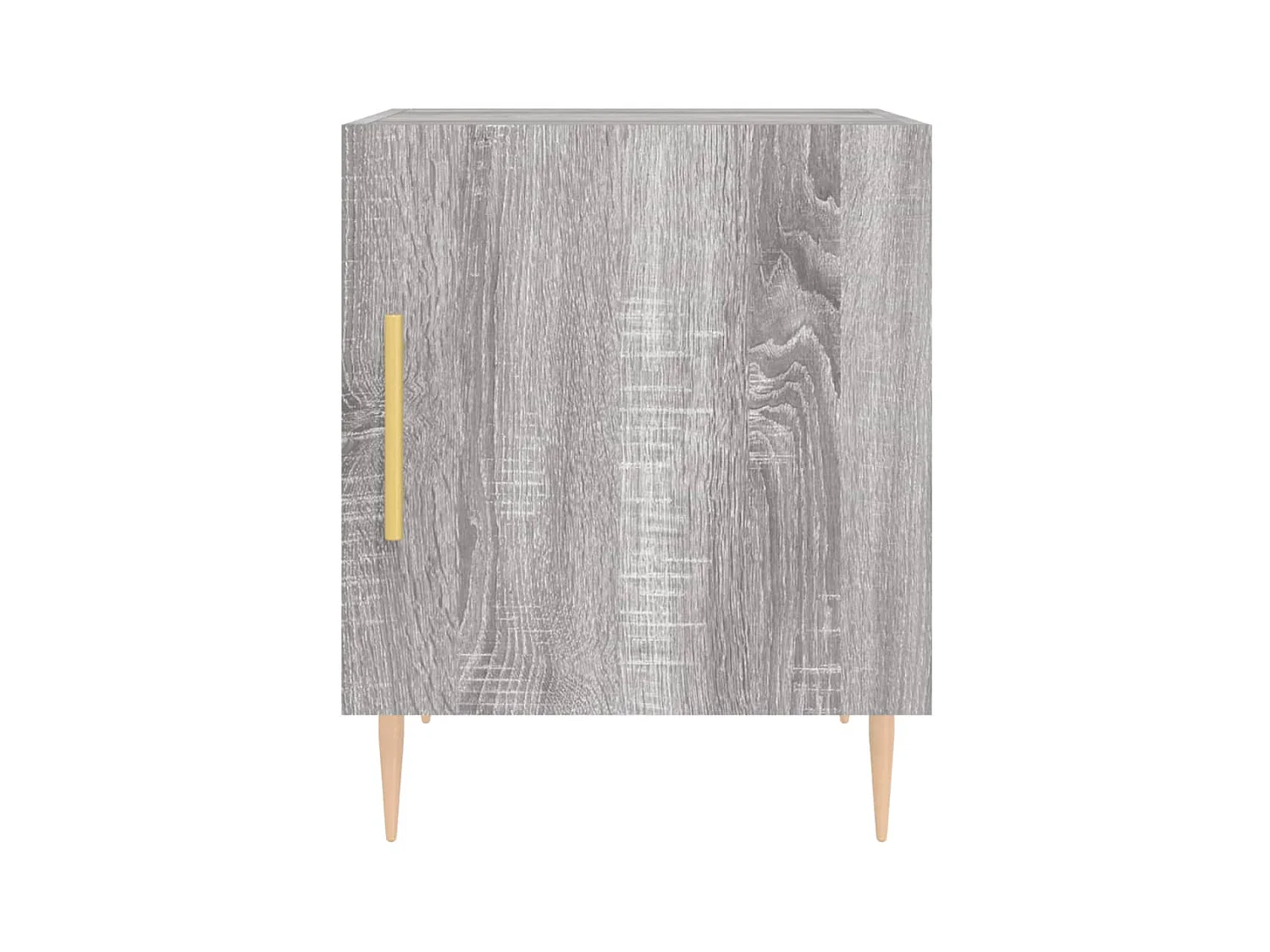 Mesitas de noche | Mesilla de noche 2 uds madera ingeniería gris Sonoma 40x40x50 cm