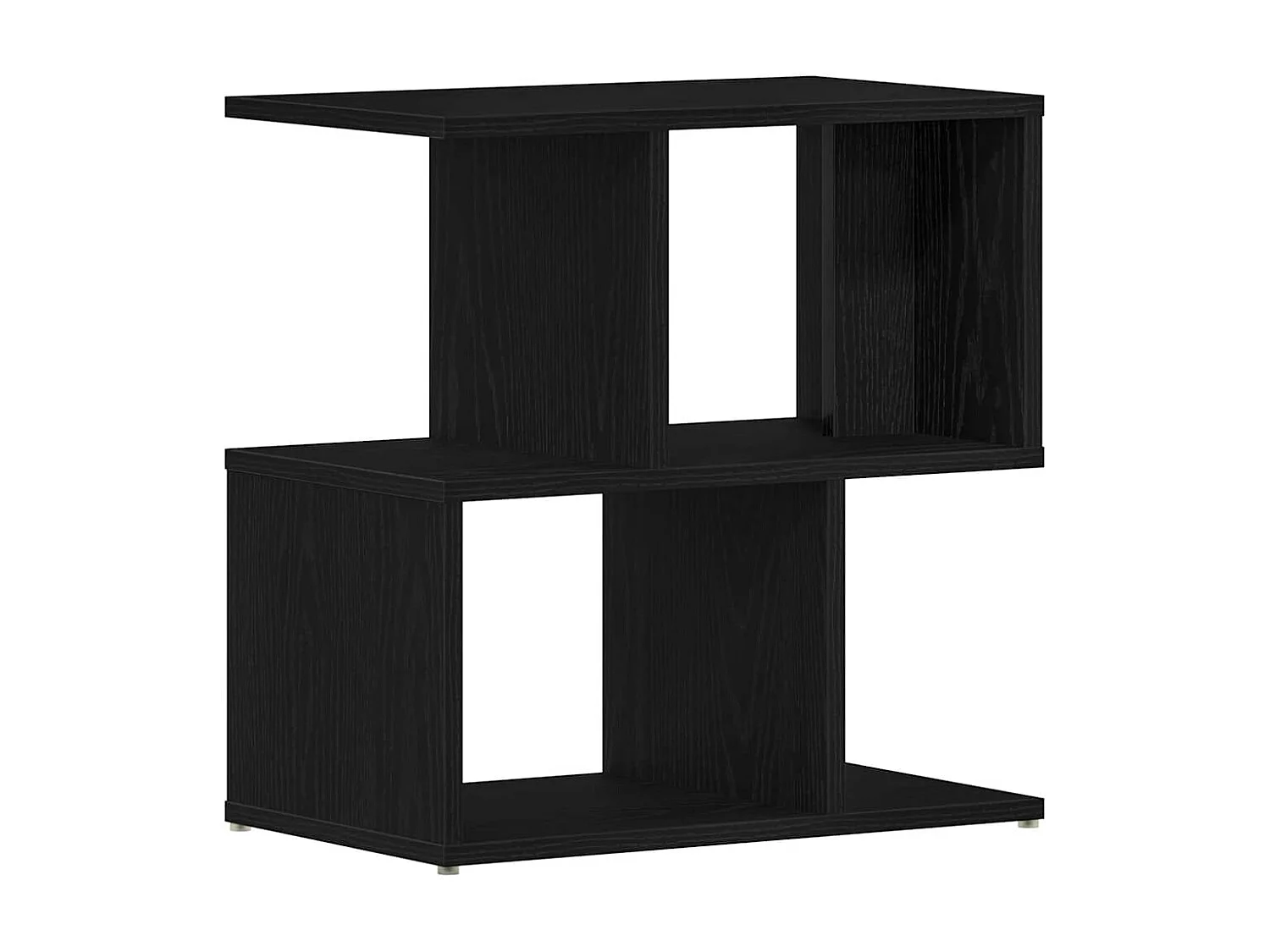 Nachttisch 2er Set-Beistelltisch Schwarze Eiche 50 x 30 x 51,5 cm Holzwerkstoff SHL184