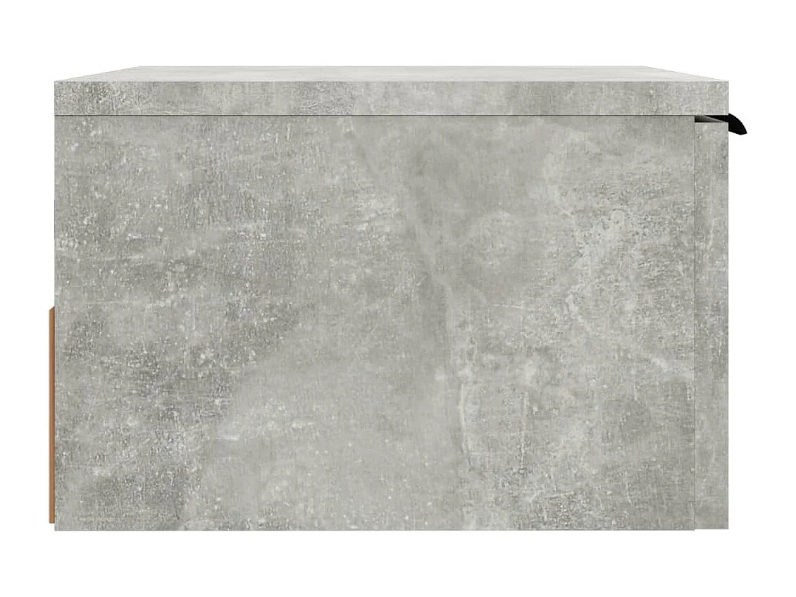 Tables de chevet murales 2 pcs Gris béton 34x30x20 cm