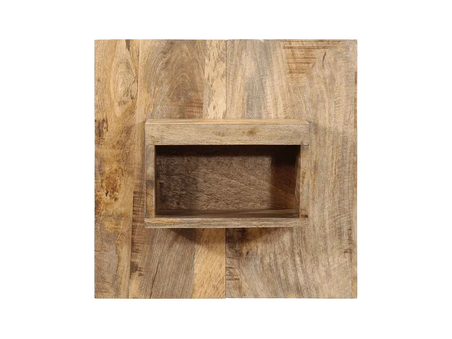 Mesita de noche | Mesilla de noche madera maciza de mango 50x27x50 cm