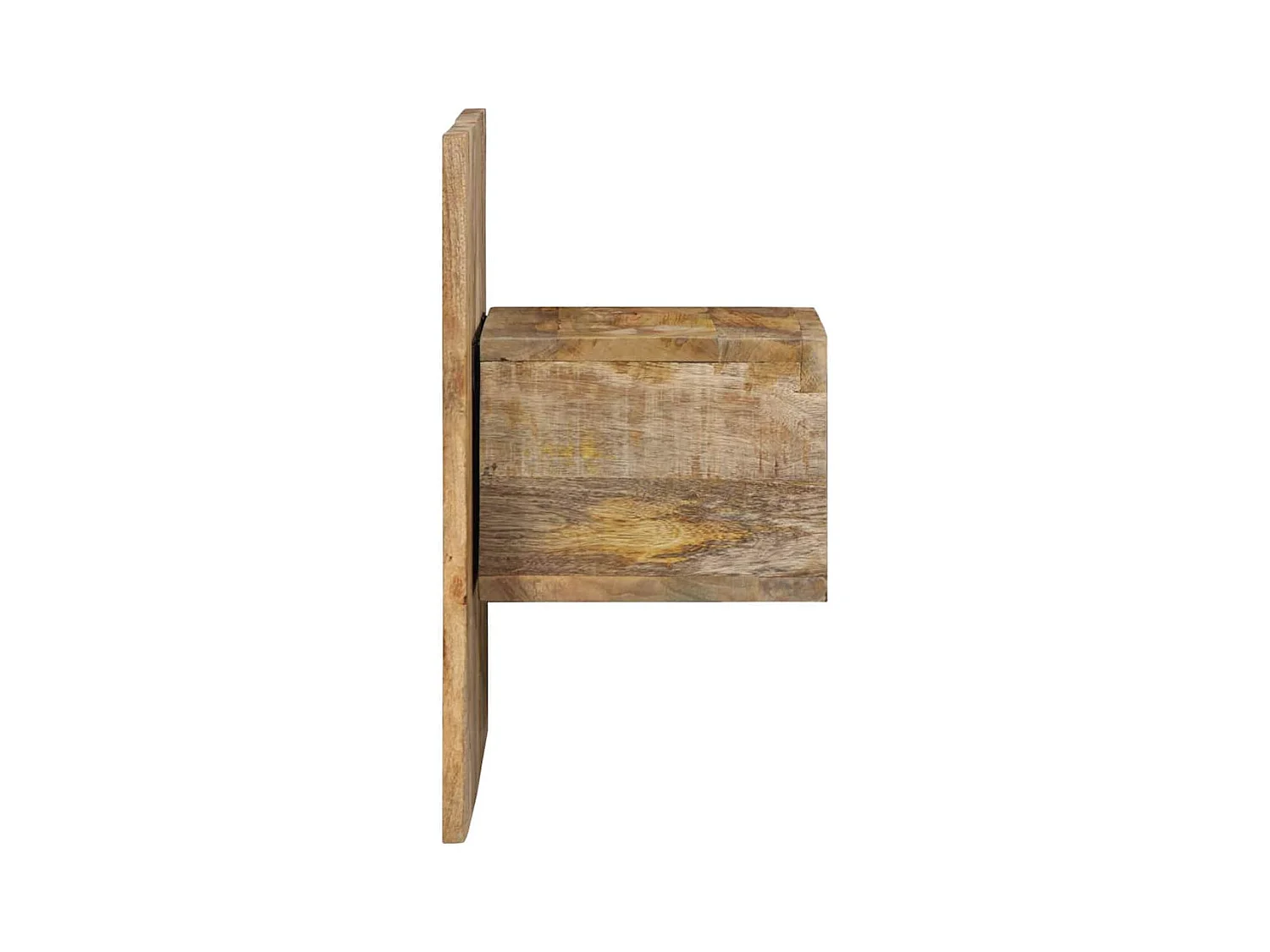 Mesita de noche | Mesilla de noche madera maciza de mango 50x27x50 cm