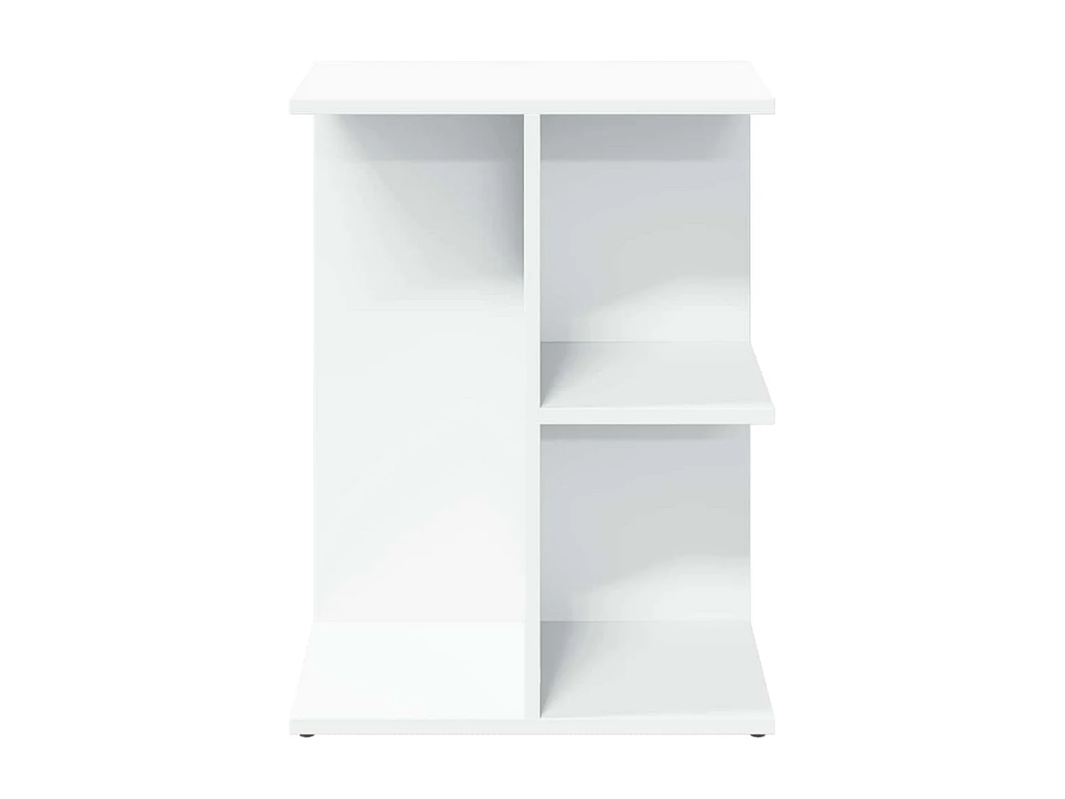 Nachttisch-Beistelltisch Weiß 46,5x29x61 cm Holzwerkstoff SHL57756