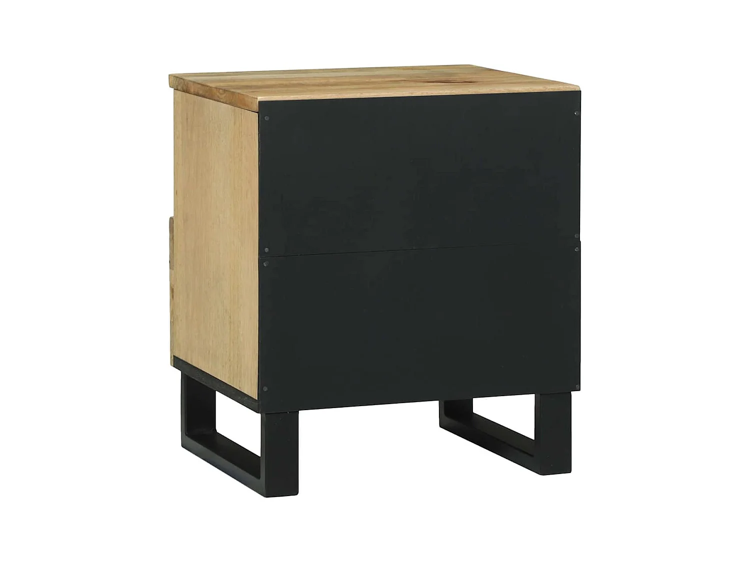 Mesita de Noche | Armario de Noche 2 uds con cajón Marrón 40x33x46 cm