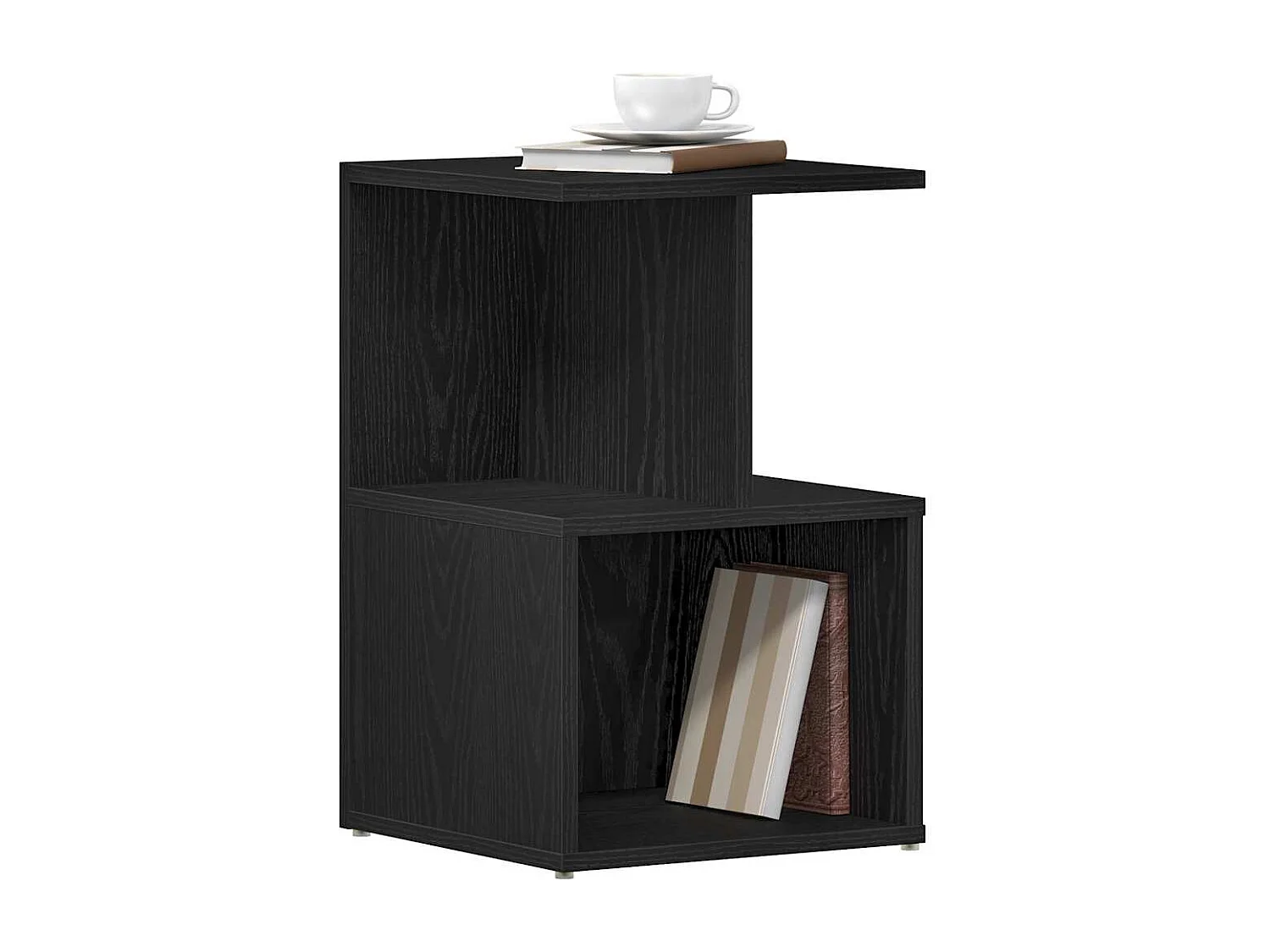 Nachttisch-Beistelltisch Schwarze Eiche 35 x 35 x 55 cm Holzwerkstoff SHL63090