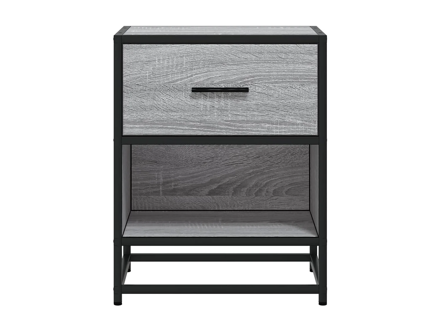 Nachttisch-Beistelltisch Grau Sonoma 40x31x50 cm Holzwerkstoff SHL38048