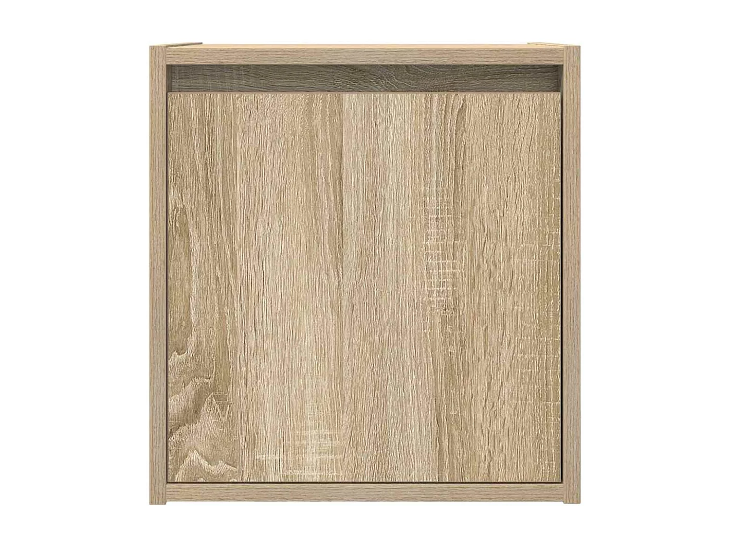 Nachttisch hängend 2er Set | Wand-Nachttische Sonoma-Eiche 38x34x40 cm SHL30963