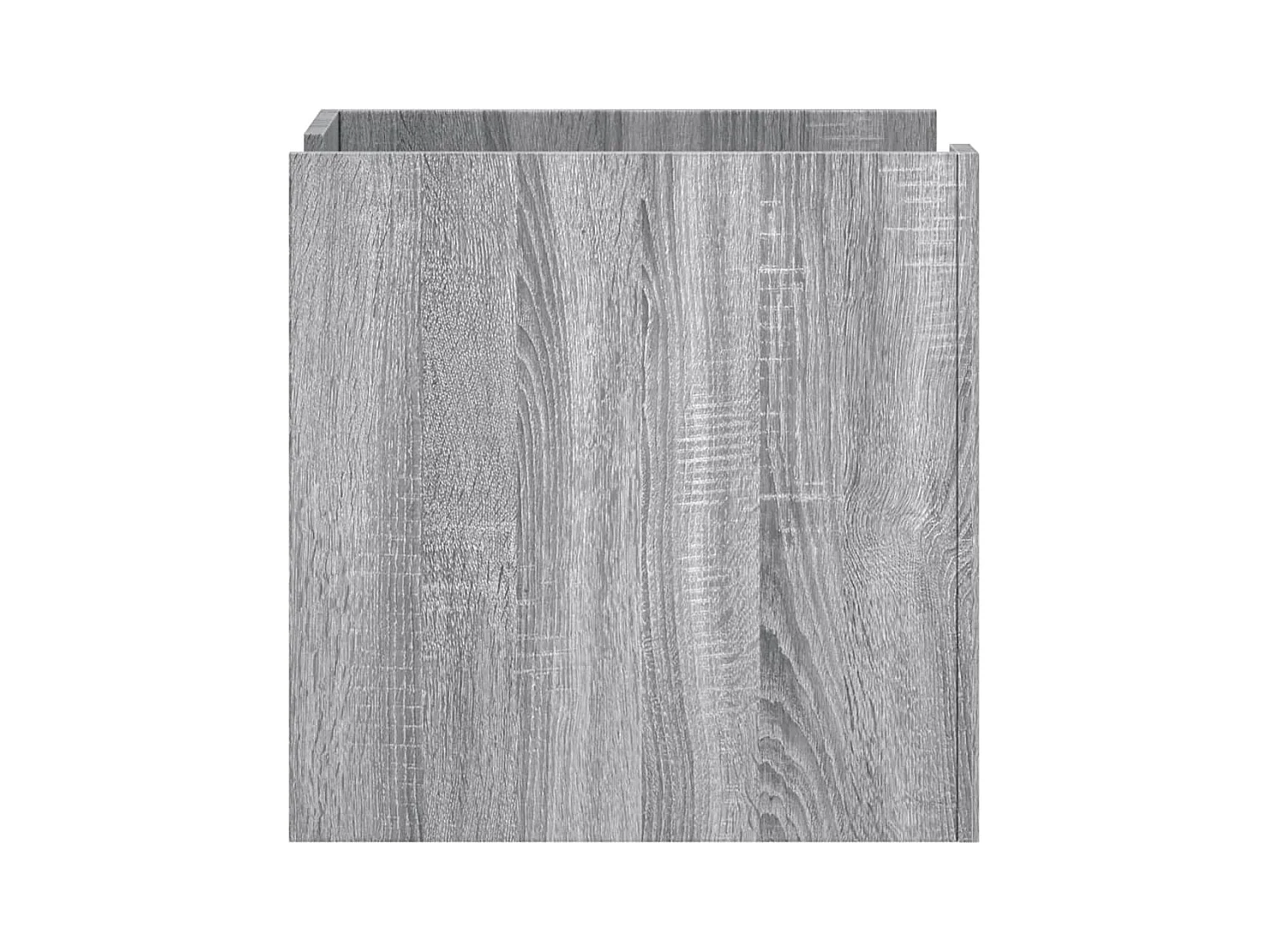 Table de chevet-Table d'appoint Compartiments ouverts sonoma gris 45x50x50 cm bois d'ingénierie