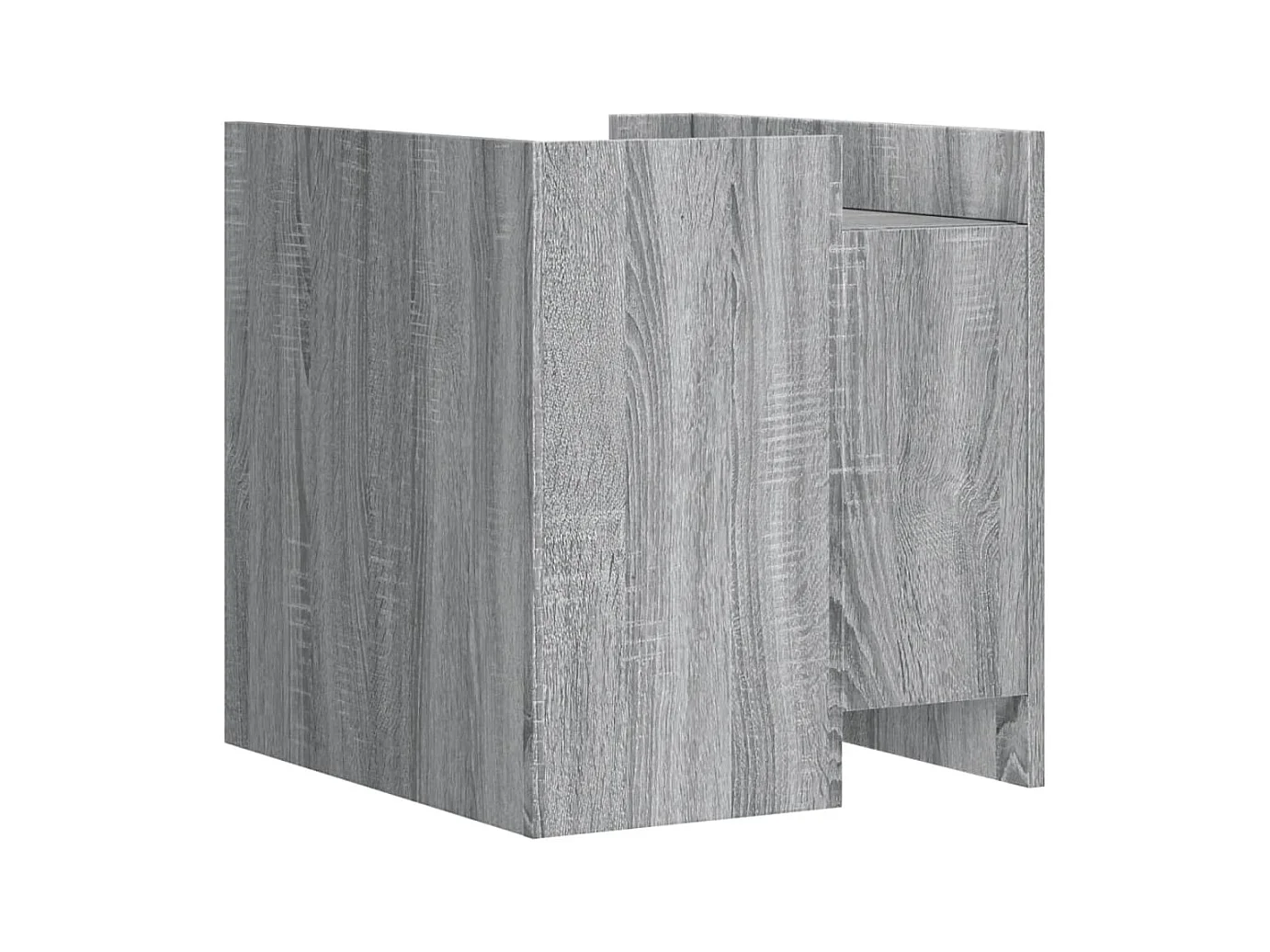 Mesita de noche | Mesilla de noche madera de ingeniería gris Sonoma 45x50x50 cm