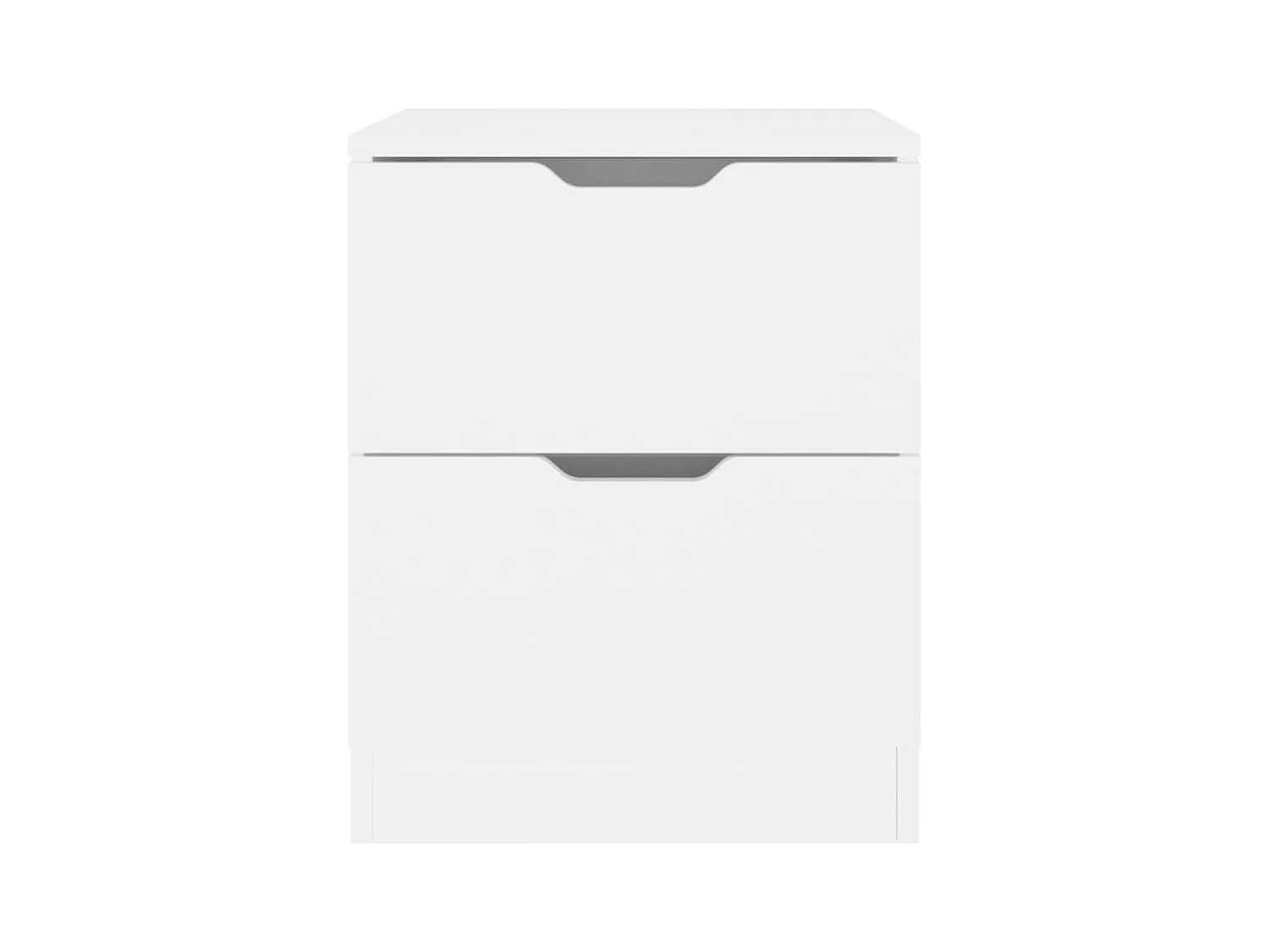 Tables de chevet-Table de nuit 2 pcs blanc 40x40x50 cm bois d’ingénierie