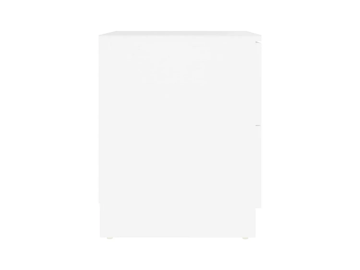 Tables de chevet-Table de nuit 2 pcs blanc 40x40x50 cm bois d’ingénierie