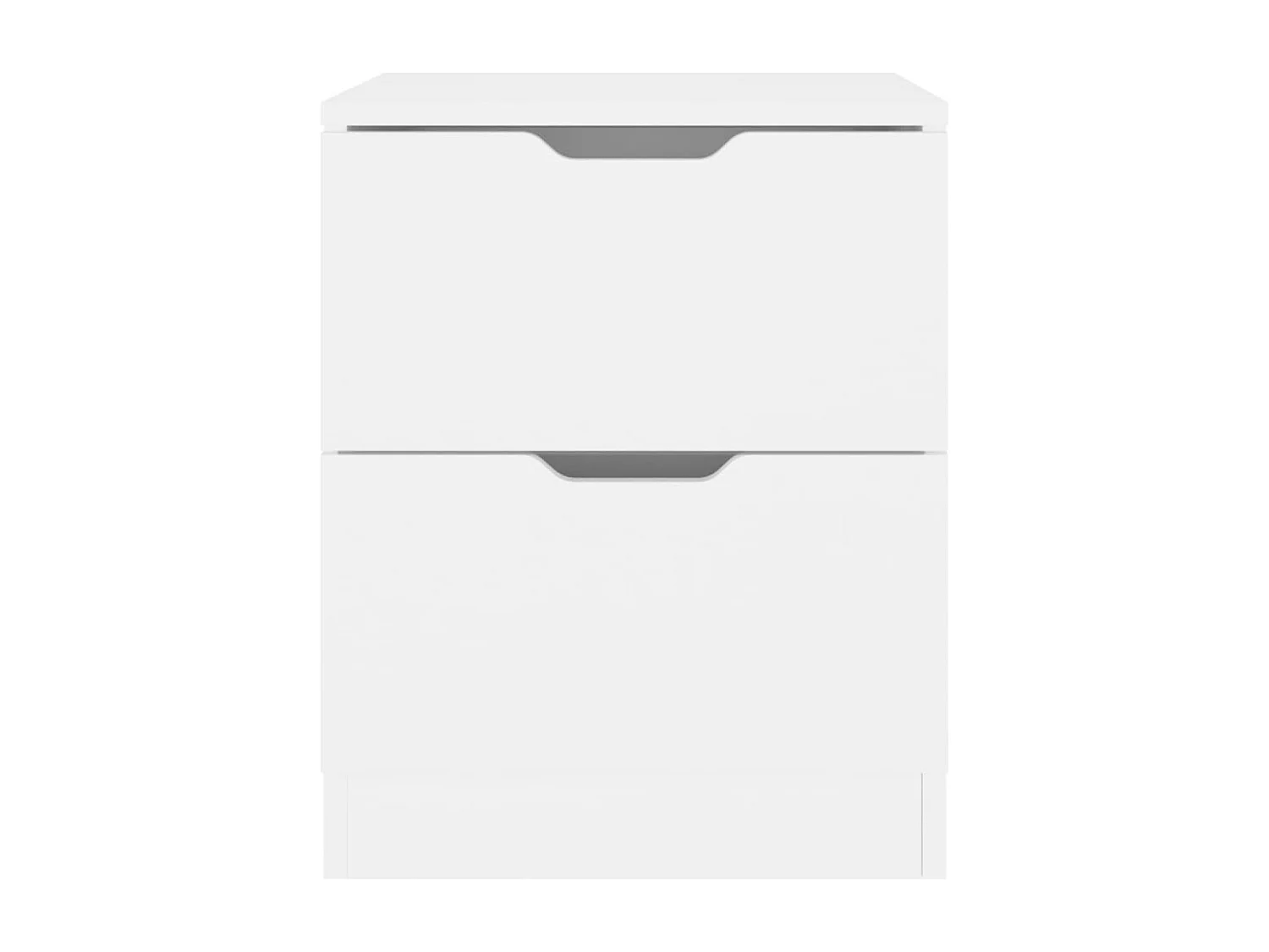 Nachttisch 2er Set-Beistelltisch Weiß 40x40x50 cm Spanplatte SHL58376